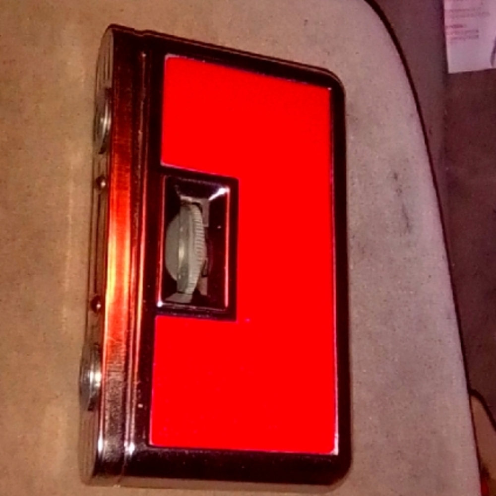 Red and Silver Retro Camera